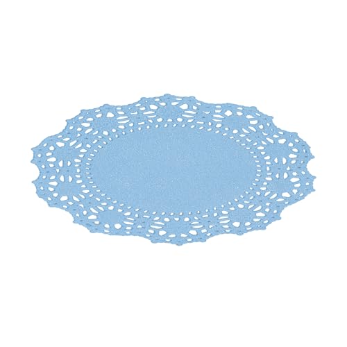Napperons jetables bleu ciel de 10 cm pour éviter les taches sur vos présentoirs