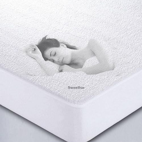 EpiCook Funda Protectora de Colchón Sábana Impermeable 90 x 190 cm Tapa Grande 25 cm - Anti ácaros Anti chinches - Funda Protectora de colchón para Lavadora - Buena transpirabilidad y Elasticidad
