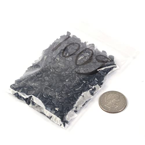 Image of 100 grams Small Tumbled Chips Polished Crushed Stone Crystal Healing Embellishments