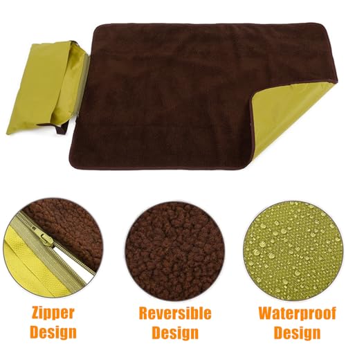 bangminda 100x70 cm Faltbare wasserdichte Haustier Decke für Outdoor mit Tasche Hundematte Große Camping Reisedecke für Hunde Katzen Hundedecke für Unterwegs Outdoor