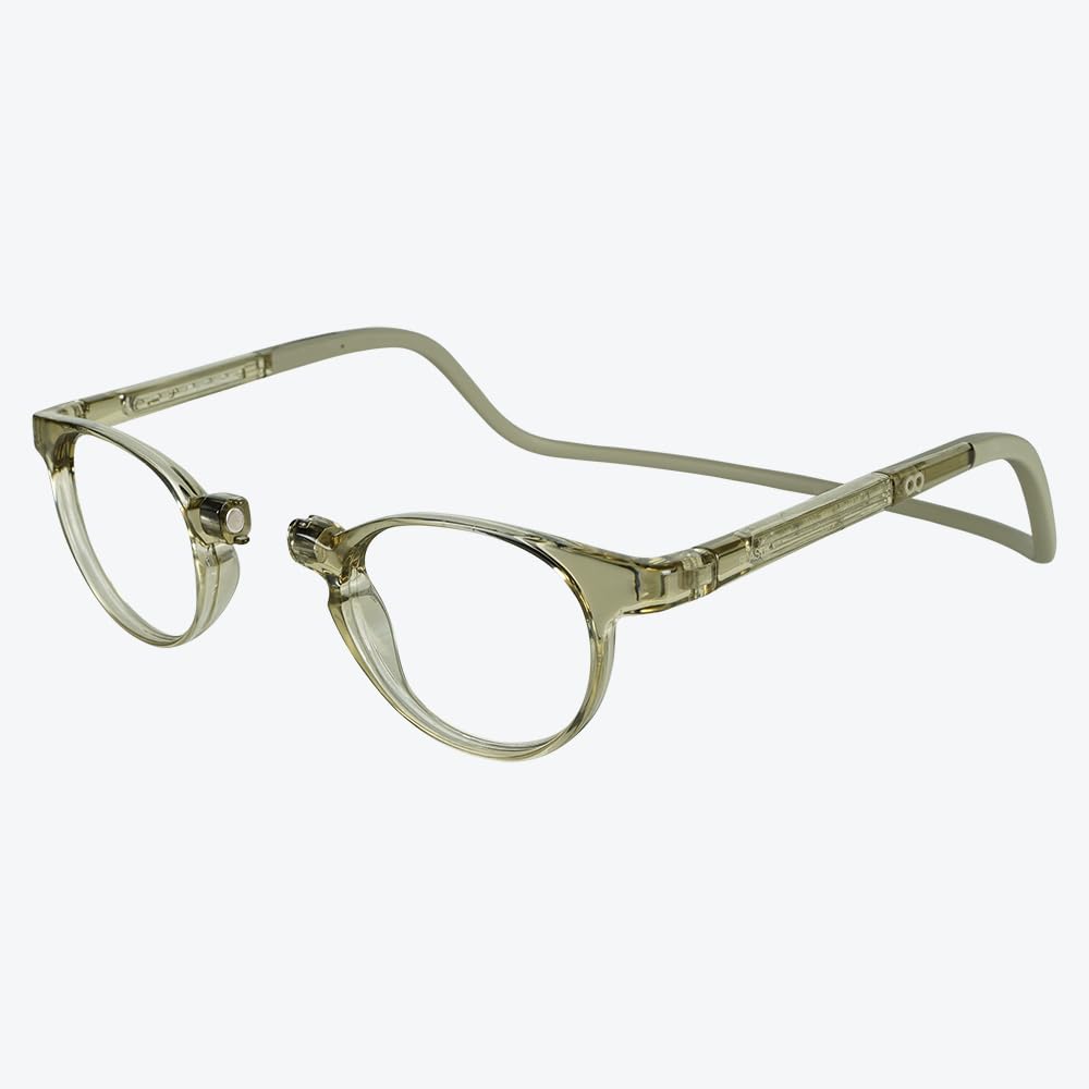 Magnetic Reading Glasses for Men or Women, Soft Foldable Band, Computer Readers, Taku (S-XL)