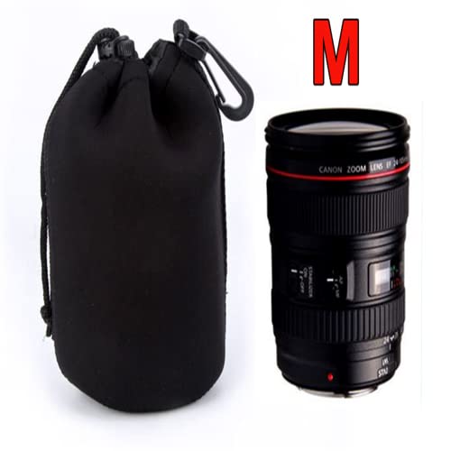 Aoyygg Waterproof Camera Lens Pouch Bag Case Size-S M L Xl With Belt Loop For Travel, About 3Mm Thick Neoprene Soft Storage Pouches Camera Protective Cases (M) #TOP1