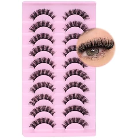 10 Pairs D Curl Russian Strip Lashes Cover