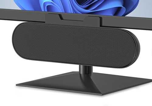 Bairy USB Sound Speaker Bar, Portable Computer Monitor Speaker with USB,Converter for PC,Small Soundbar for Phone,Notebook,PC,Laptop-Plug and Play...
