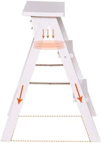 Step Stool Step Stools, Solid Wood Material Household Collapsible Ladder Portable Folding Chair (Color : #1)