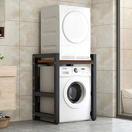 WIQUYBML Estante de Almacenamiento para Lavadora y Secadora, Resistente, con Capacidad de 300 kg, Ideal para baño, Cocina y lavadero, solución de Muebles para el hogar Que Ahorra Espacio.
