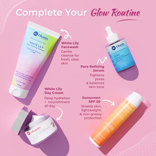 Image of White Lily Nourishing Day Cream 50Gm - With Hyaluronic Acid, Niacinamide & Ginseng, Lightweight Day Moisturizer for Glowing Skin, Clean - Natural & Organic Hydrating, Brightening, Revitalizing