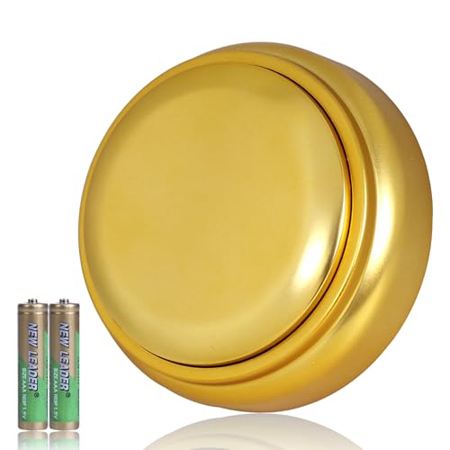 Gold Voice Custom Recordable Buttons 30 Second Voice Dog Talking Buttons Recordable and Playback Message for Classroom Fun Study Gift Voice Messages to Parents, Friends and Yourself