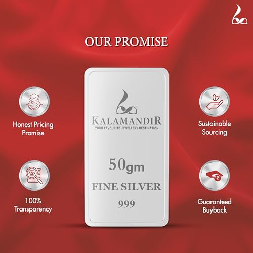 Image of 999 Purity Silver Bar Laxmi | A Timeless Investment | Sealed for Safety Gift for Diwali, Wedding, Puja | BIS Hallmarked | Sealed & Tamper-Proof Packaging - Kalamandir Jewellers