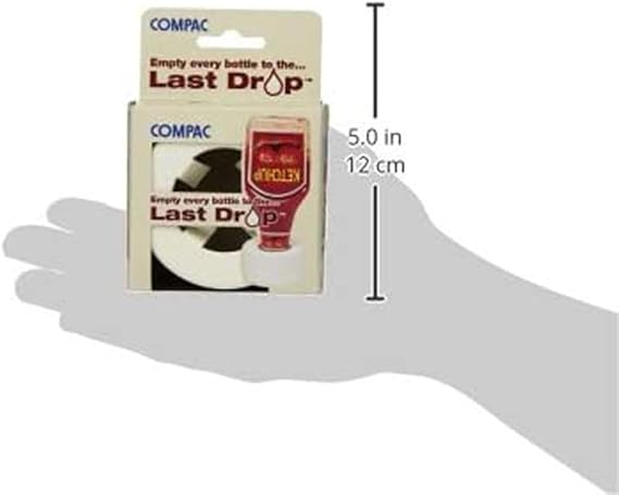 COMPAC HOME Last Drop Bottle Stabilizer, Access Every Last Drop of Ketchup, BBQ Sauce, Mustard, for the Kitchen, Retrieve the Last Amounts of Lotion, Shampoo for the Bathroom, Home Essentials, White