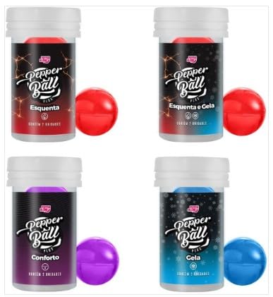 Bolinha Explosiva Óleo Lubrificante Erótica Sex Shop Ball Funcional, Comestível e Penetrável Pepper