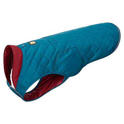 RUFFWEAR - Stumptown Insulated, Reflective Cold Weather Jacket for Dogs, Metolius Blue, Large