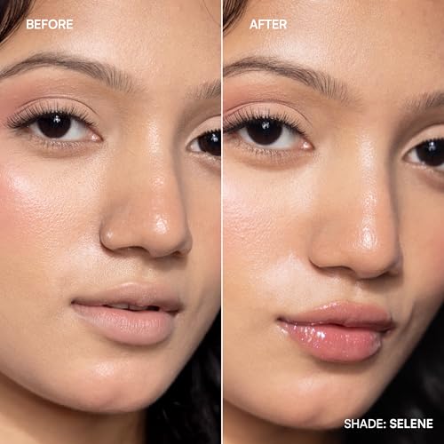 Image of Dream Beauty Collagen Lip Gloss | Rose Pink Shimmer | Non-Sticky Tinted Gloss with Hyaluronic Acid & Vitamin E | Glossy, Plump, Hydrated Lips | Long-Lasting | 4.7ml (Selene)