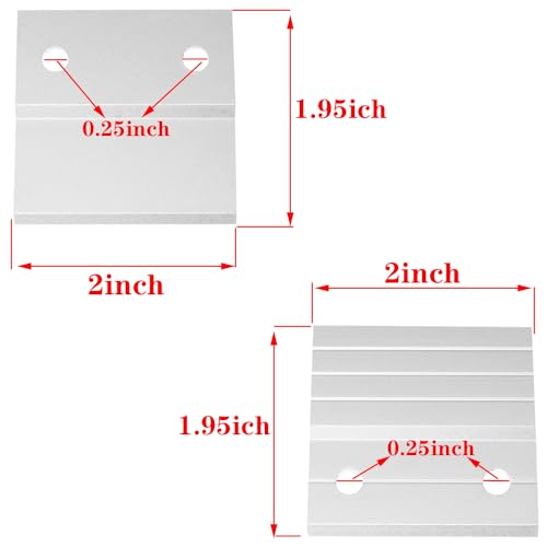 Image of DZS ELEC 8PCS French Z Shaped Suspension Clip Board Hanger Aluminum Hanging Picture Display Board Wall Protection Board Advertising Sign Fastener Wall Mounted Photo Frame with Screws Hanging Artwork