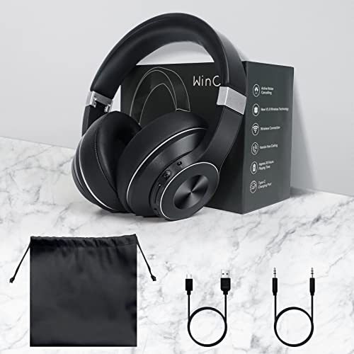 Cuffie wireless Bluetooth Over Ear – Senza Fili Bluetooth Active Noise Cancelling Headphones – Pieghevole HiFi Stereo Wireless Cuffie con Microfono per iPhone/iPad/Android/Laptop - Image 6