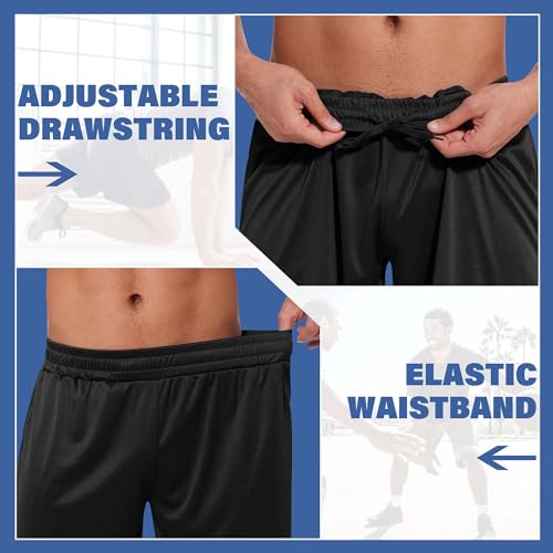 LalaHooK 5 Pack Gym Mens Shorts - Quick Dry Basketball Workout Athletic Shorts with Pockets for Running Casual Activewear2