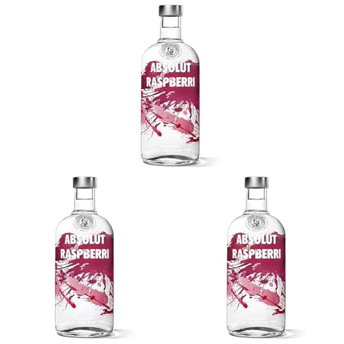 Absolut Raspberri Vodka - 700 ml (Paquete de 3)