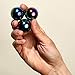 Speks Super Oilslick Set of 3 (33mm) Magnetic Balls - Sculptural Fun Stress Relief Desk Toy and Base for Adults