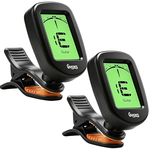 Guitar Tuner Clip-On 2Pack Chromatic Accurate