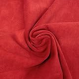 Farbe: X Farbe. Hand & Leather Craft 1,4 g Wildleder Rindsleder Bestens für Mokassins, Showchaps, Arbeitskaps, Taschenfutter, Schürzen, Sattelteile (rubinrot, 6-8 m²)
