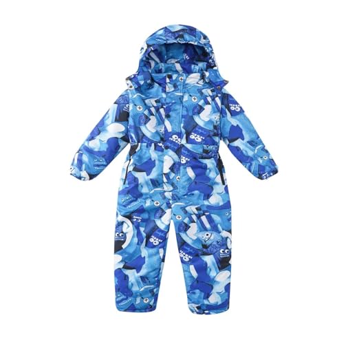 Kids Ski Suit Snowsuit One 𝗣iece Water-proof Ski Jumpsuits Overalls Boys Girls Winter Insulated Boys Ski Pants 16