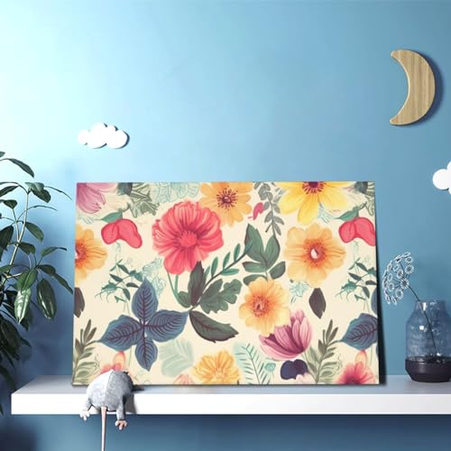 Impression de fleurs sur toile moderne grand format sans cadre - 5