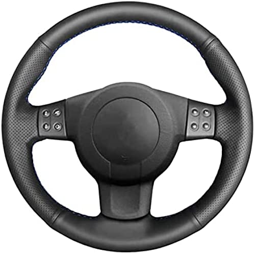 Funda de Cuero Negro para Volante de Coche, para Seat Ibiza 6L Leon MK2 Leon Sport Altea Toledo...
