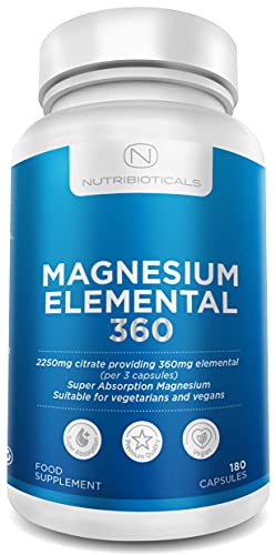 Magnesium Citrate Capsules, 180 Vegan