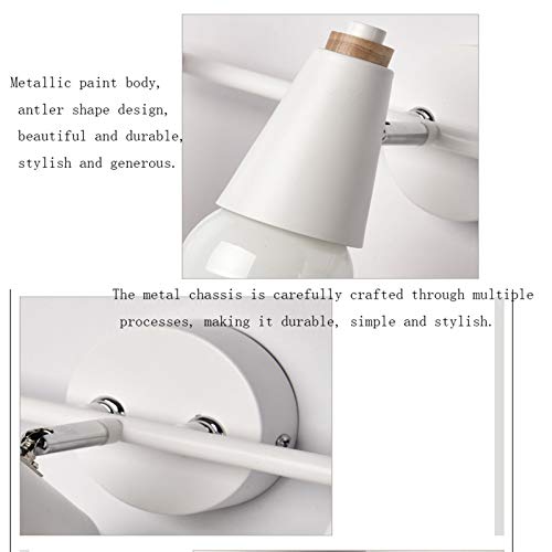 Lumière LED métal miroir phare d'une élégance moderne pour décoration de coiffeuse