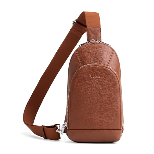 Image of befen Genuine Leather Sling Bag for Women, Anti Theft Crossbody Chest Bags
