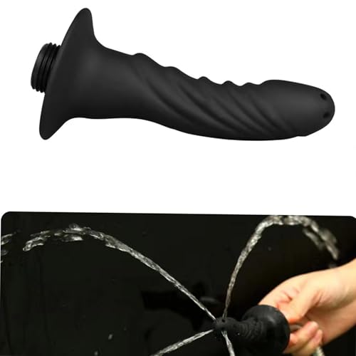 Image of Silicone Shower Cleaner Enema Douche System for Men Women,Enema Nozzles Hose,Handheld Water Shower Nozzle Anal Rinse Vaginal Cleaning Kit