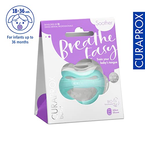 Curaprox Baby Korrektur-schnuller Grösse 2 – Für Kinder Ab 2,5 Jahren | Unterstützt Die Kiefer- & Zahnentwicklung | BPA-frei, Türkis, Mit Reinigungs- & Tragebox | in Der Schweiz Hergestellt