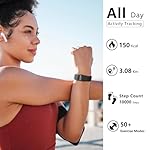IAMJOY Smart Health Wristband, Wearable Activity & Fitness Tracker for Multi-Sport Mode, All-Day Automatic Continuous Monitoring of Health Data, Improve Sleep, Stress & Wellness, with Free App, Black - Image 4