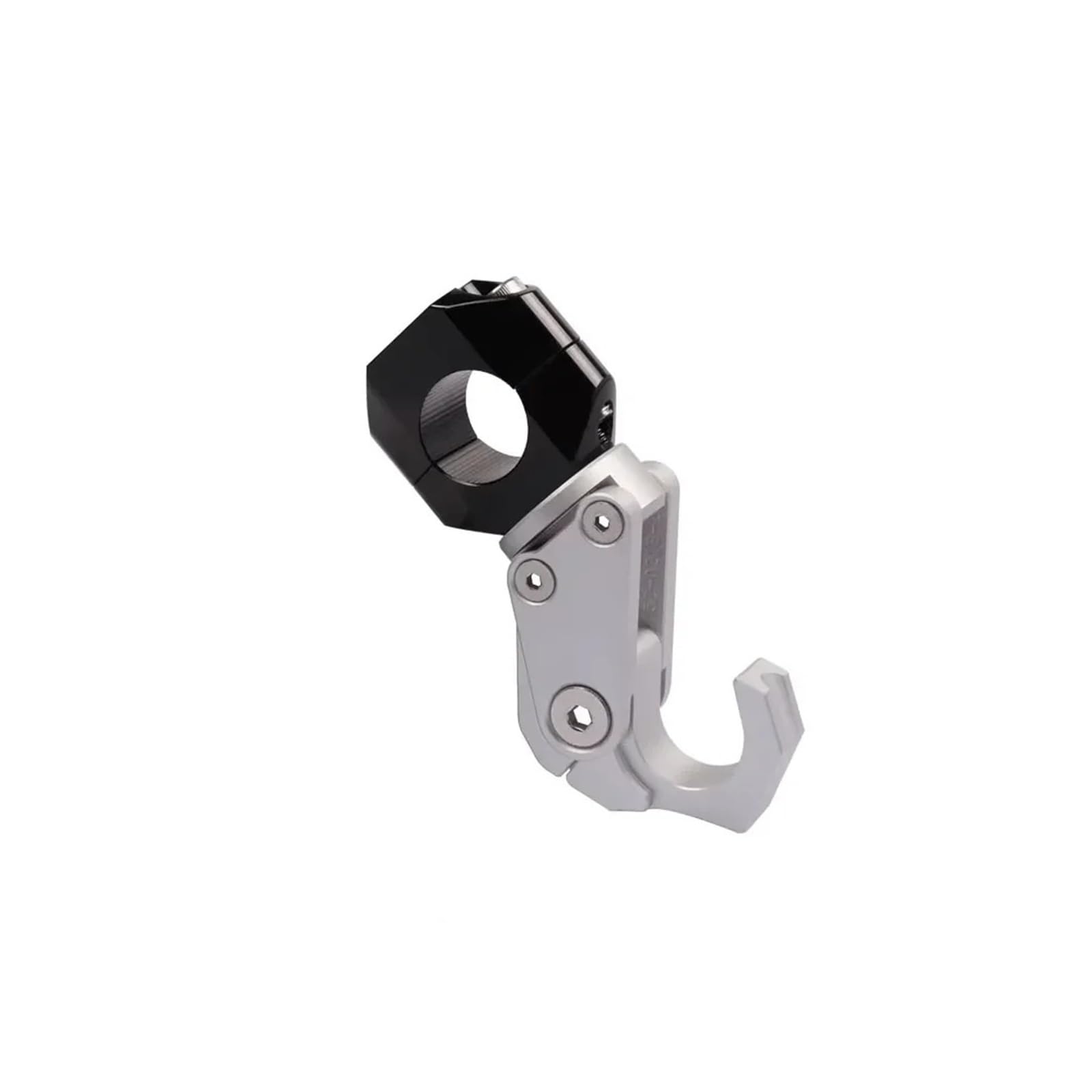 astuyhj Non-Slip Handlebar Hook for Hon@&da ADV150 ADV160 ADV350 Motorcycle Aluminum Alloy Helmet Hanger Foldable Hook Adjustable Storage Mount Accessories(B Silver)