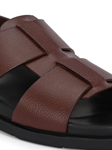 Image of San Frissco Men's Sandals with Open Toe Strap Slip On Chappal | Mens Sandals Perfect Fit for Summer and Rainy Season with Soft Footbed | Stylish Lightweight Trendy Floaters for Man