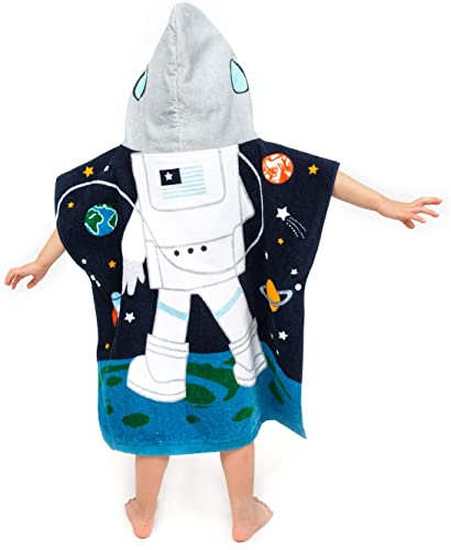 image for ArkiFACE ZINGLIFE Pink Girls Kids Hooded Poncho Bath Towel for Beach P