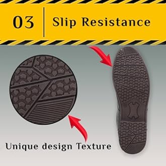 STONIX® Formal Premium Safety Shoes for Men's | Steel Toe cap | Slip and Water Resistant | Leather Material & TPR Sole | Comfortable for Construction Work's,(SIZE-06, BLACK)