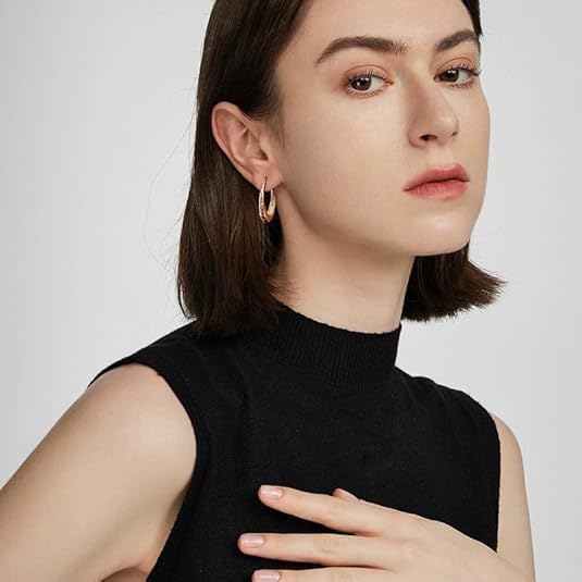 14K Gold Plated Hoop Earrings