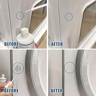 cocomfix White Appliance Touch Up Paint, Appliance Paint, 1oz High Gloss White Touch Up Paint Pen for Refrigerator, Washer, Dryer, Dishwasher, Microwave - Chip Resistant, Quick Dry Finish