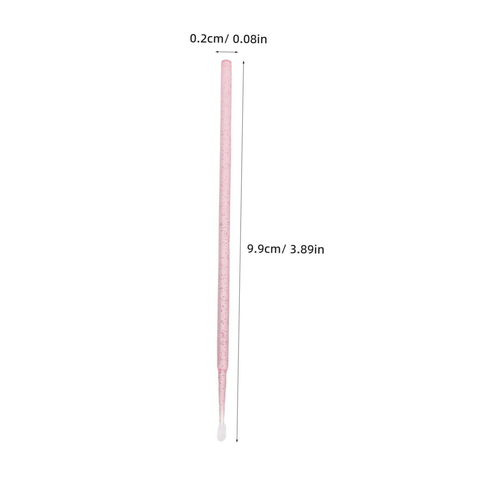 TOVINANNA Makeup Cotton Swabs Mini 200pcs Swabs Gentle Eyelash Extension Applicators Crystal Square Box Portable for Travel