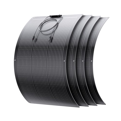 Callsun Flexible Solar Panel 400W, 4PCS 11BB 100 Watt 12V Solar Panel 23% High-Efficiency Ultra Lightweight, IP68 Watercolor Solar Panels for Homes Offgrid RV Boat