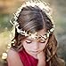 Produktbild Simsly Blumenkranz im Boho-Stil, Krone, Hochzeit Girlande, Stirnband, Blumen, Haar-Zubehör für Frauen und Mädchen