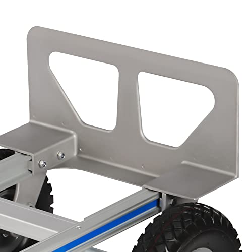 Carretilla de mano de aluminio con ruedas de goma 500 lbs miniatura 3