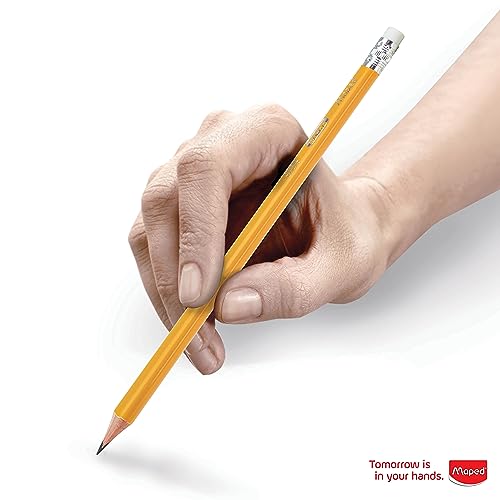 Maped 851779ZT Essentials Yellow Triangular Graphite #2 Pencils thumb #3