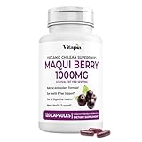 Vitapia Maqui Berry 1000mg - Maqui Berry Powder Supplement - Vegan Friendly, Non-GMO and Gluten-Free - 120 Veggie Capsules