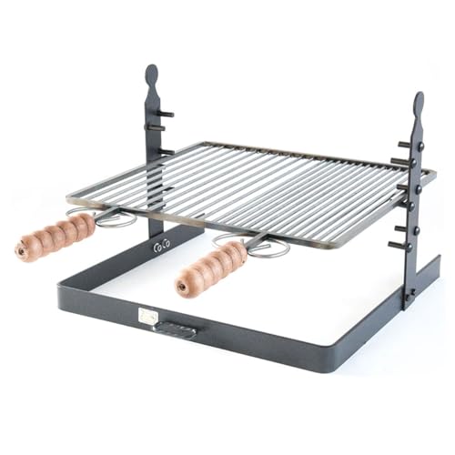 Parrilla Parrilla con base Apoyo y altura ajustable cm 40 x 37