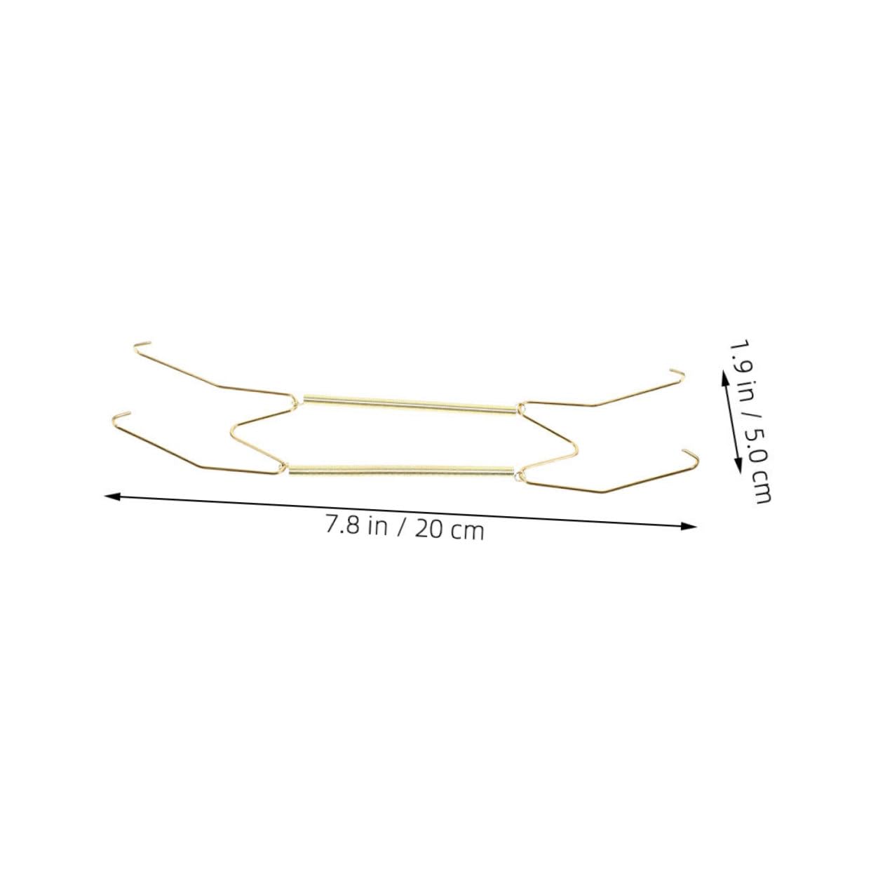PRETYZOOM 2pcs Wall Mounted Plate Display Holders Sleek Metal Plate Hangers Easy Installation for Home Decor