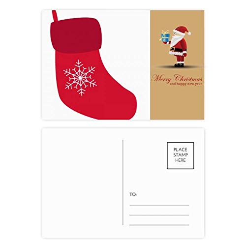 Cartes postales de Noël Père Noël rouge pour décorer votre table de fête