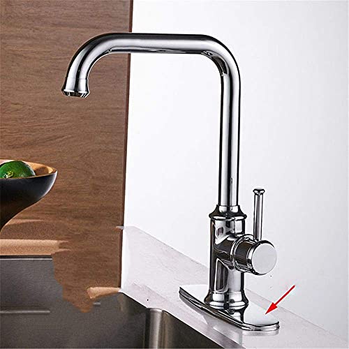 Grifo de cocina de un solo orificio acabado negro mate y base plata premium 2