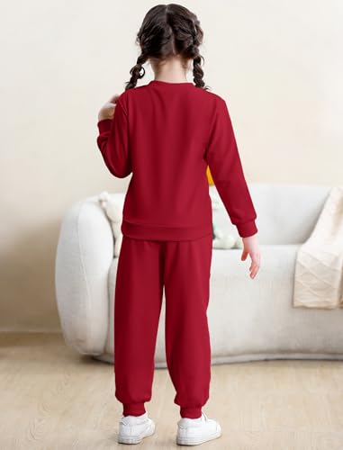 Image of Toddler Baby Boy Girl Clothes with Pockets 2PC Long Sleeve Pullover Sweatshirt and Pants Infant Fall Winter Outfit
